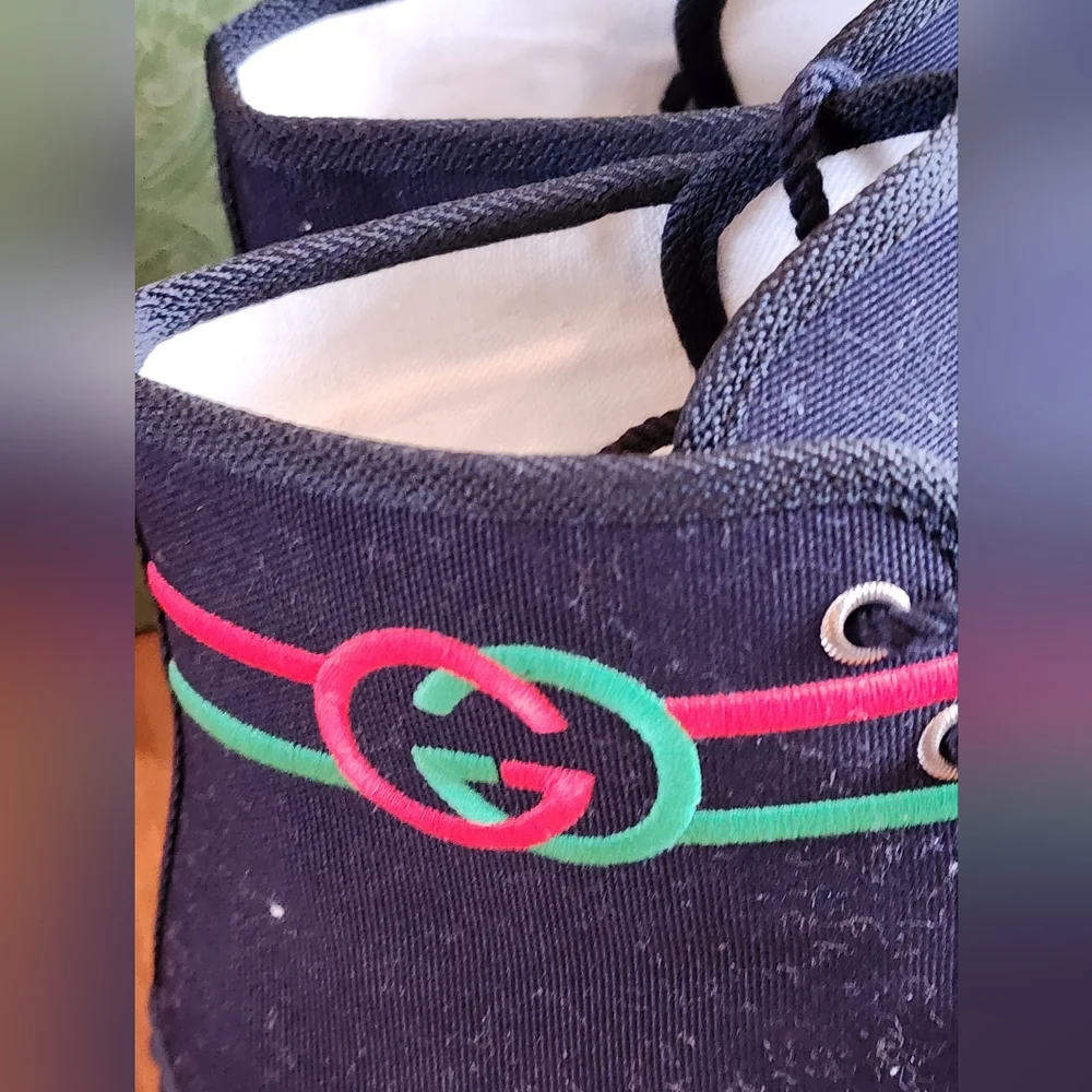 $750 New 100% Auth Gucci Men's High Top Interlocking G Sneakers G 10 / US 11